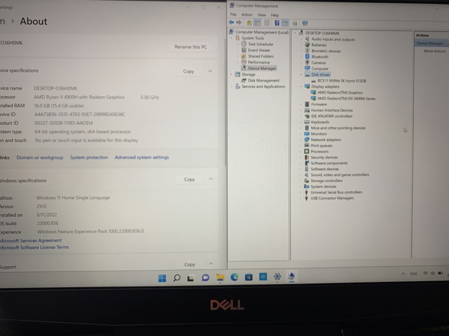 โน้ตบุ๊ค Notebook DELL G5 15SE - 15.6 inch ประกันศูนย์ 03 SEP 2023