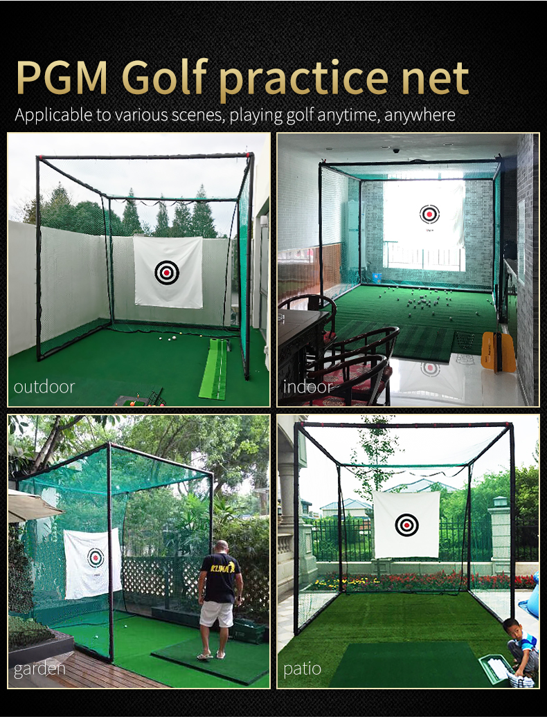 Drive Practice Net ตาข่ายซ้อมไดร์ฟ PGM LXW001 ขนาด 3M x 3M ขนาดใหญ่มาก แข็งแรงทนทาน ติดตั้งง่าย (ไม่รวมพรม Not including the mat)