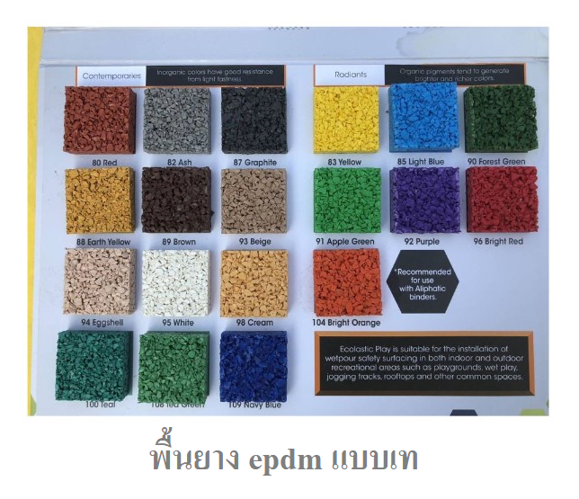 พื้นยาง epdm แบบเม็ดยางเทลวดลาย ทำความหนา10-35มม. ได้ พื้นยางสังเคราะห์ กันกระแทก สนามเด็กเล่นทั้งในร่ม และกลางแจ้ง,สนามกีฬา พร้อมส่ง ราคาโรงงาน