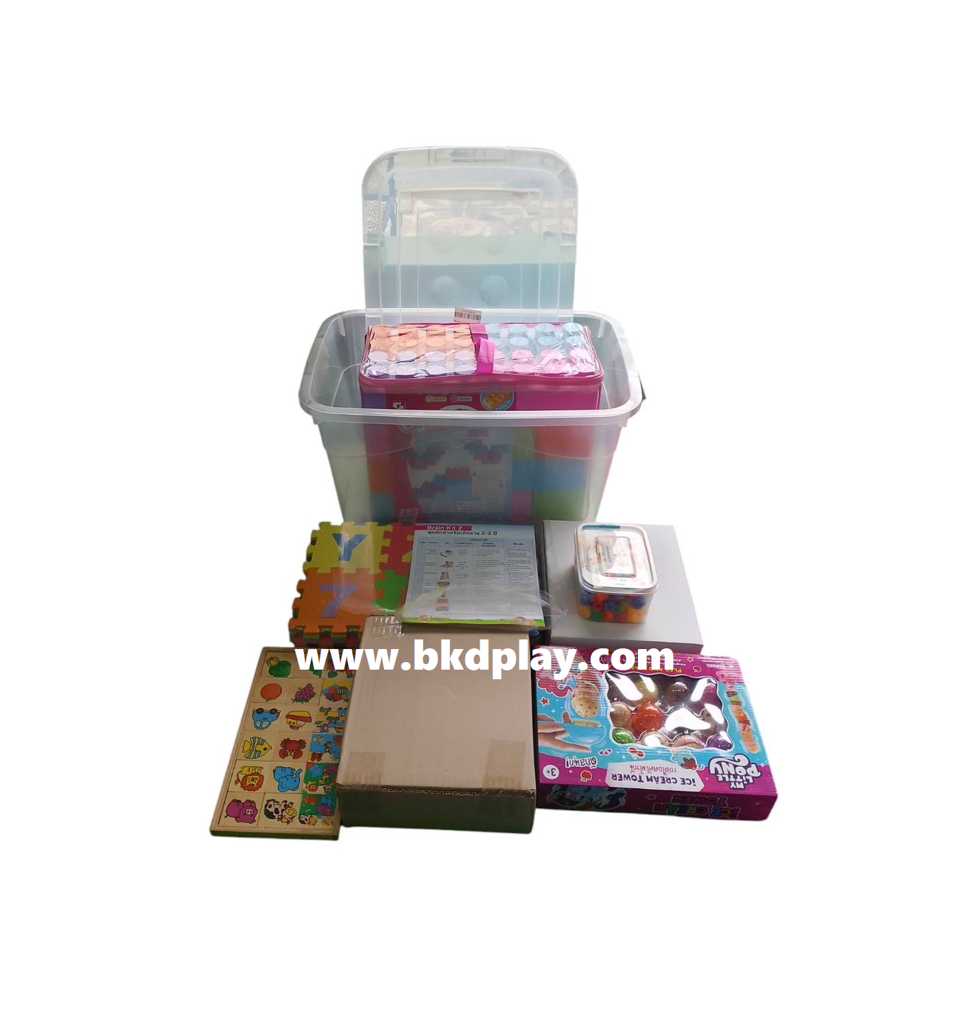 ชุดฝึกสมองเสริมพัฒนาการ สำหรับเด็กอายุ 2-3 ปี BrainKit2 เสริมพัฒนาการ กระตุ้นพัฒนาการ โรงพยาบาล สื่อการสอน โรงเรียน