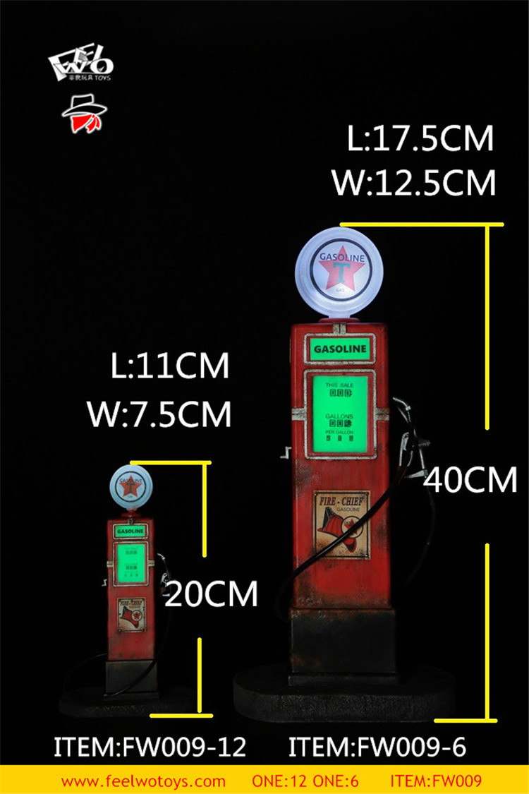 [สั่งจอง]FEELWOTOYS： 1/6, 1/12 scale vintage gas pump