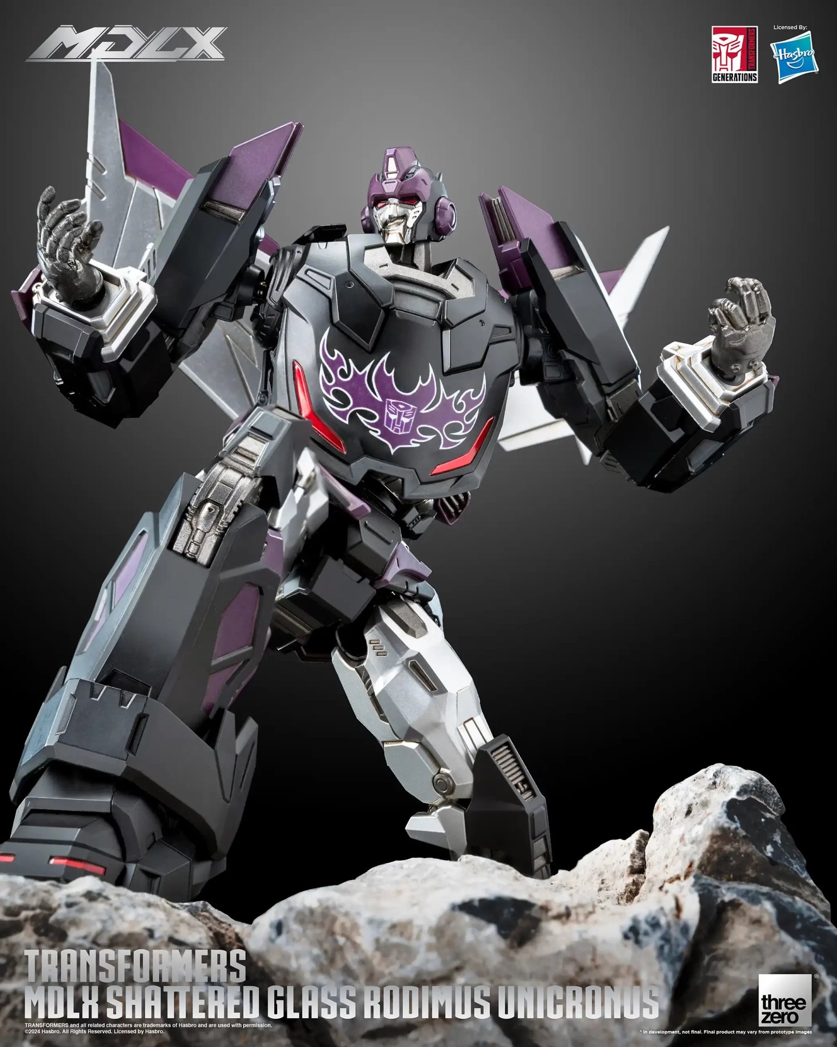 [สั่งจอง]threezero 3Z07170W0 : MDLX TRANSFORMERS Shattered Glass Rodimus Unicronus