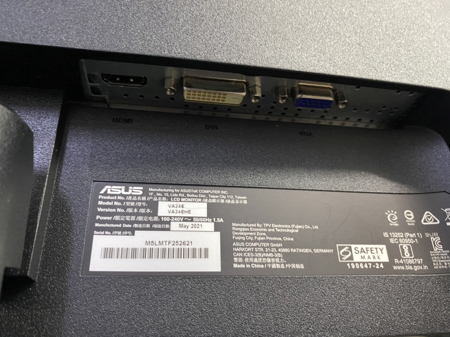 Asus S500SC (คอมพิวเตอร์ตั้งโต๊ะ) + Monitor Asus 23.8 inch