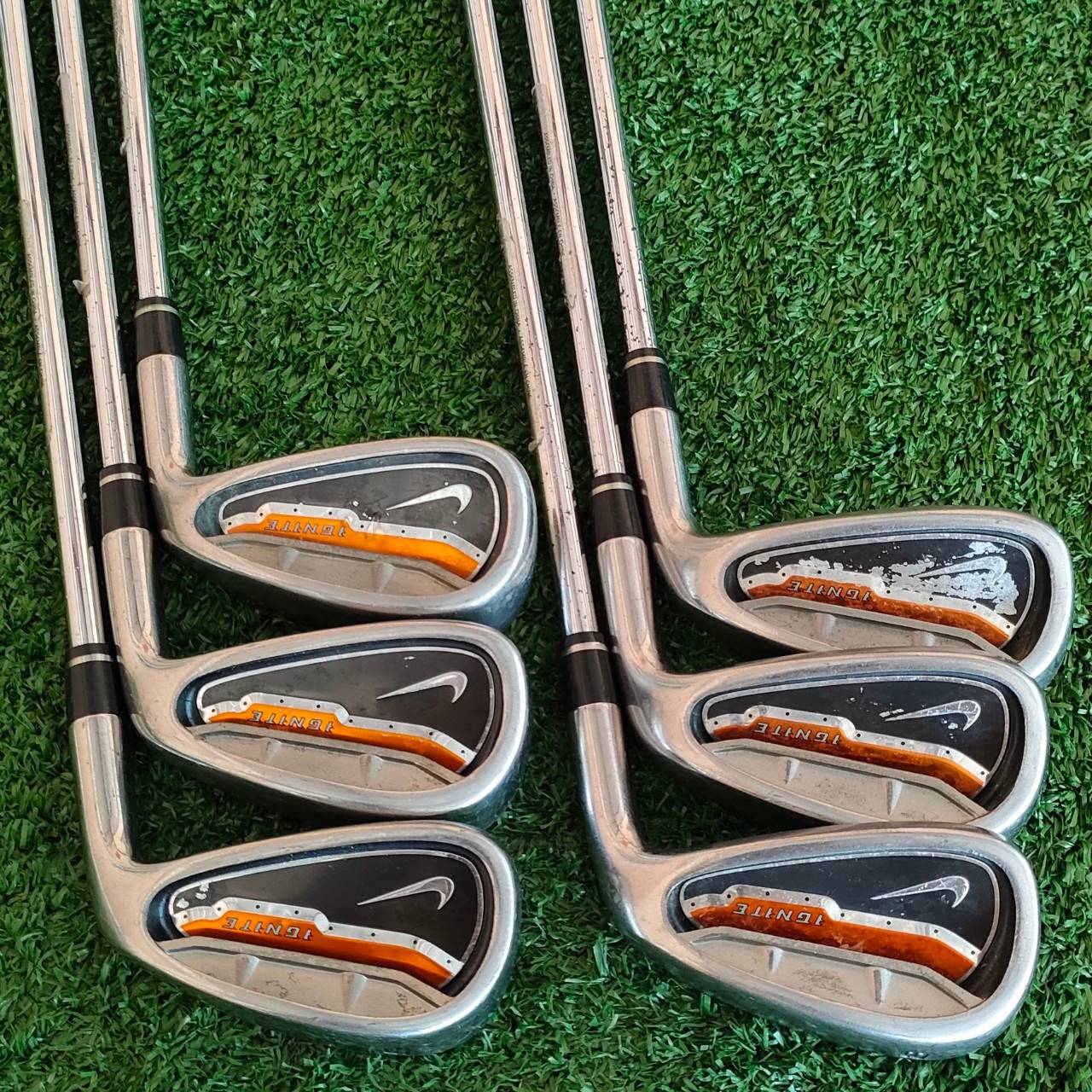 ชุดเหล็ก NIKE IGNITE มีเหล็ก 5-9 เเละ PW ก้าน IGNITE FLEX UNI ก้านสติ๊กเกอร์อยู่ครบ กริพ NIKE เดิมทั้งหมด