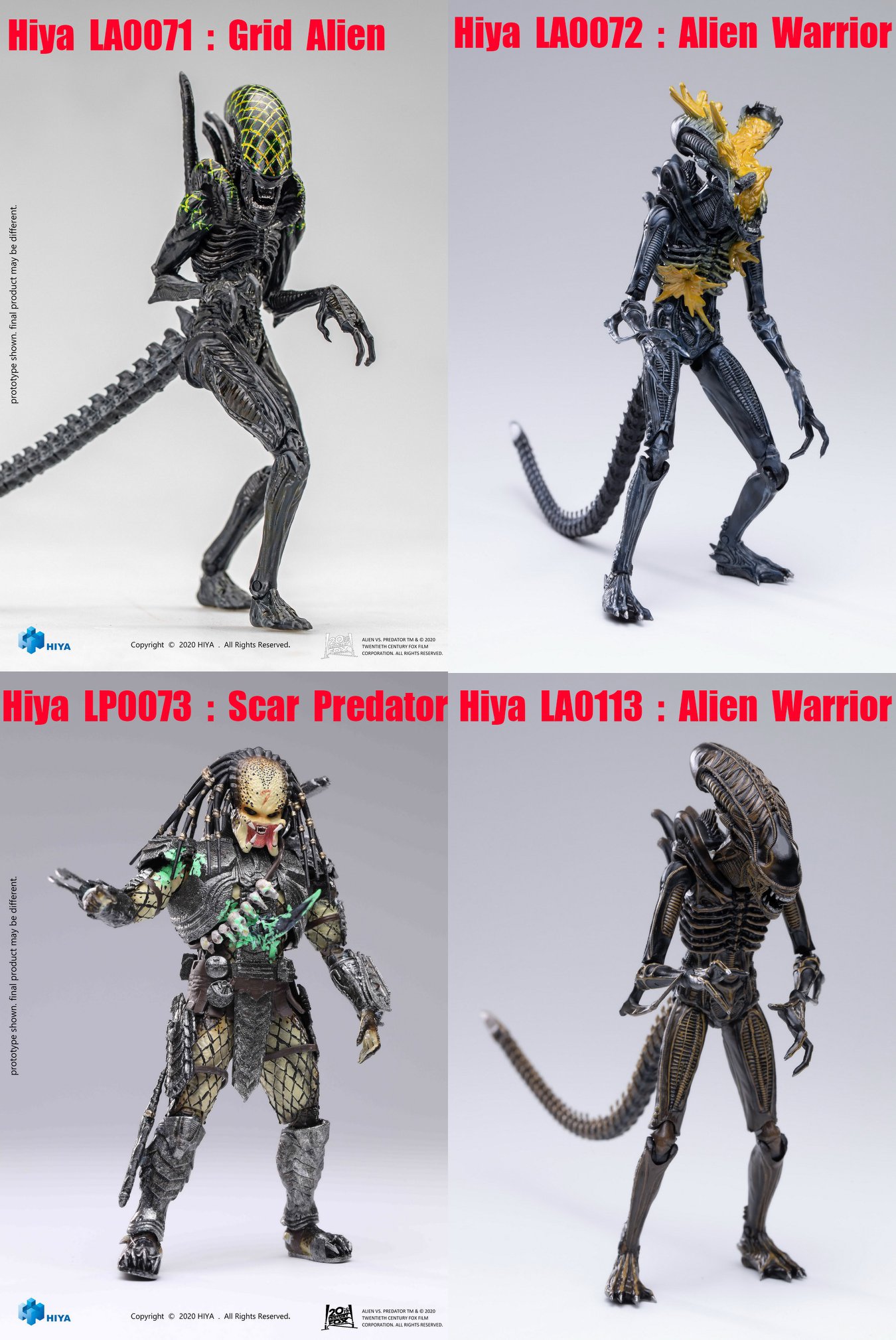 [สั่งจอง]Hiya toys : 1/18 Scale : Alien /Predator