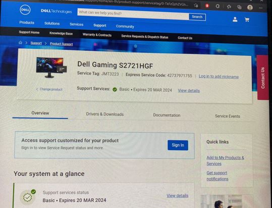 MONITOR (จอมอนิเตอร์) DELL S2721HGF - 27" VA FHD CURVED 144Hz