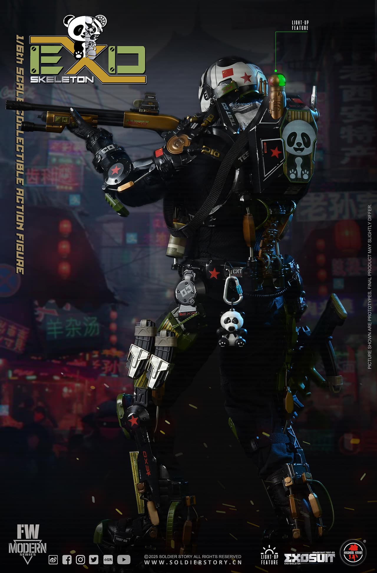 [สั่งจอง]SOLDIER STORY 1/6 : EXO-Skeleton Armor Suit Test -03 “Panda Division”