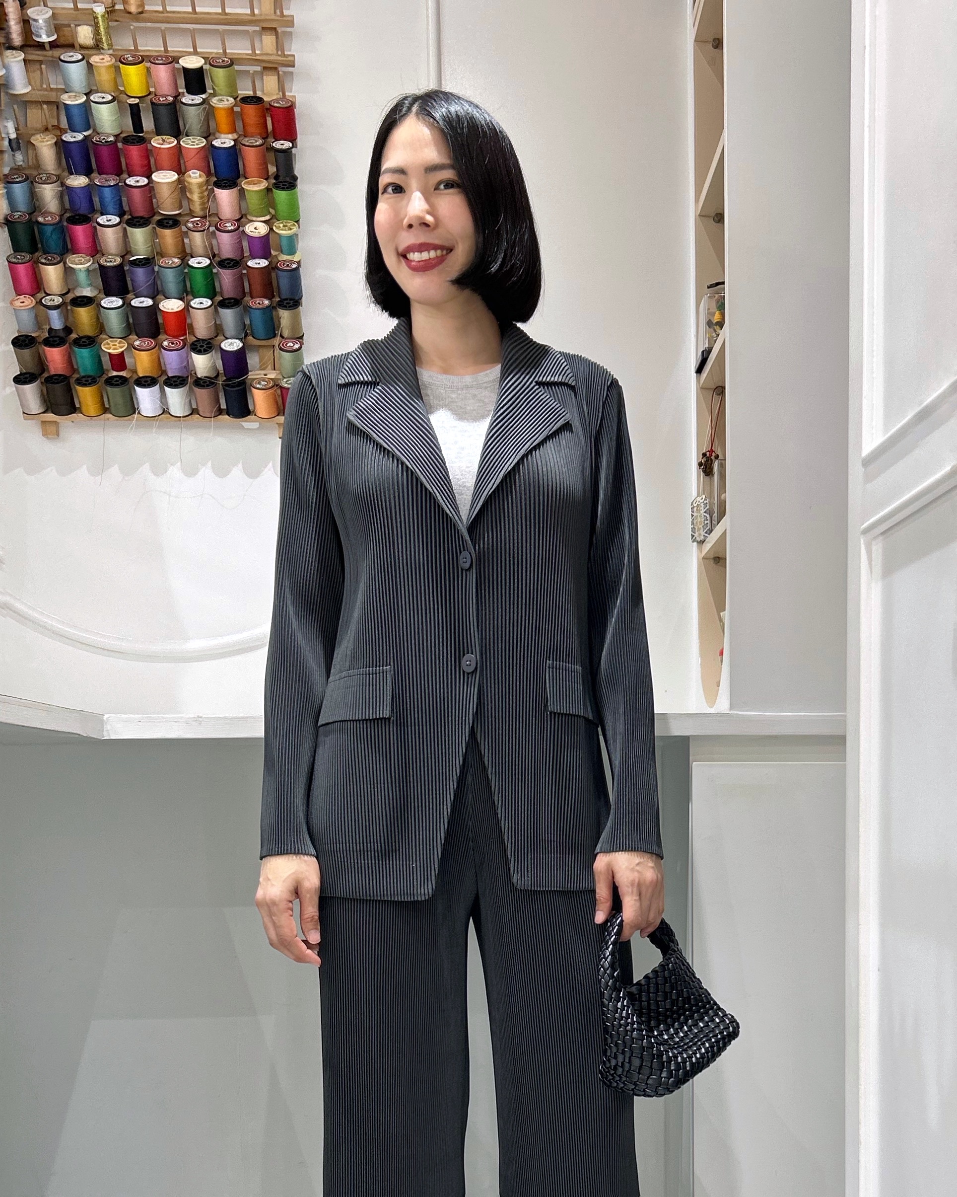 เพิ่มสีใหม่!! 2MUAY รุ่น GJO5131-9 เสื้อคลุมพลีทคุณภาพ THICK V NECK LONG SLEEVE PLEATED CARDIGAN 10 สี FREE SIZE