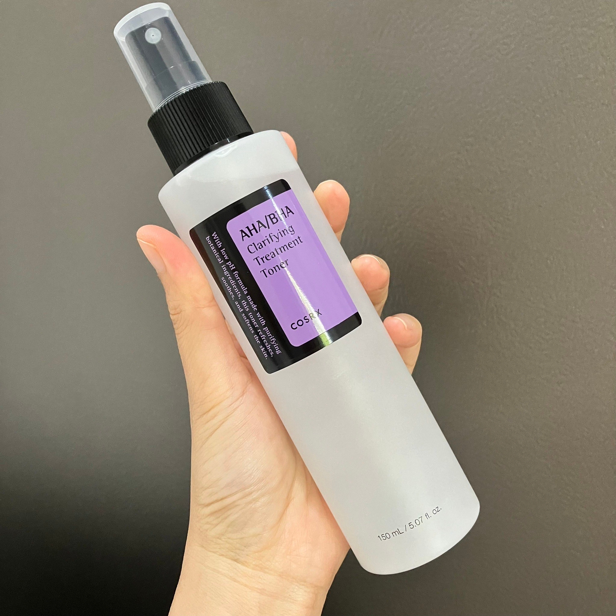 Cosrx Aha-Bha Clarifying Treatment Toner 150ml สเปรย์โทนเนอร์เพื่อผิวกระจ่างใส ส่วนผสมพิเศษจาก AHA และ BHA