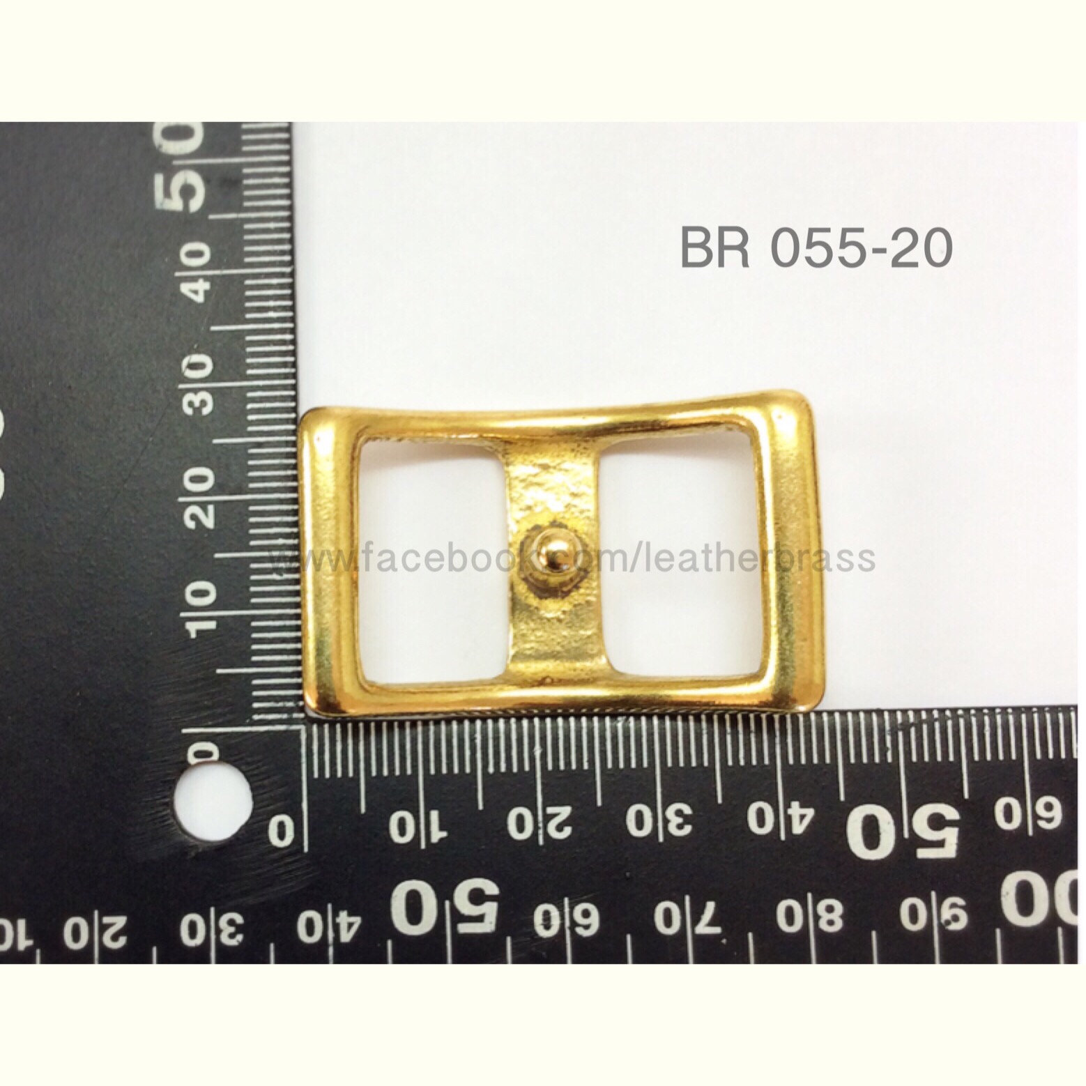 BR055 อะไหล่ปรับสายกระเป๋า เนื้อทองเหลืองแท้ อุปกรณ์งานหนัง leatherbrass **ราคาต่อชิ้น**