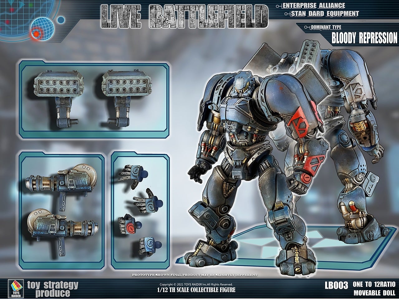 [สั่งจอง]TOYS RAIDER 1/12 : LIVE BATTLEFIELD - Conqueror Mech