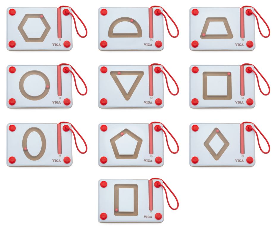 ชุดแท่นไม้แม่เหล็ก ฝึกการเขียนรูปเรขาคณิต เซต 10 ชิ้น, ของเล่นเสริมพัฒนาการ,ของเล่นเสริมทักษะ, สื่อการสอน, พร้อมส่ง