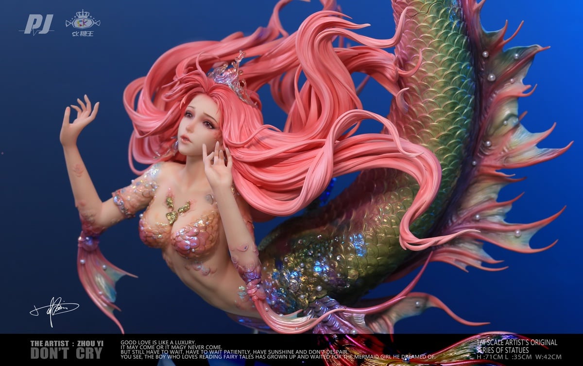 [สั่งจอง]PIJI X "SUGAR KING" Zhou YI 1/4 : Artist Series Statue "Don't Cry" - Mermaid