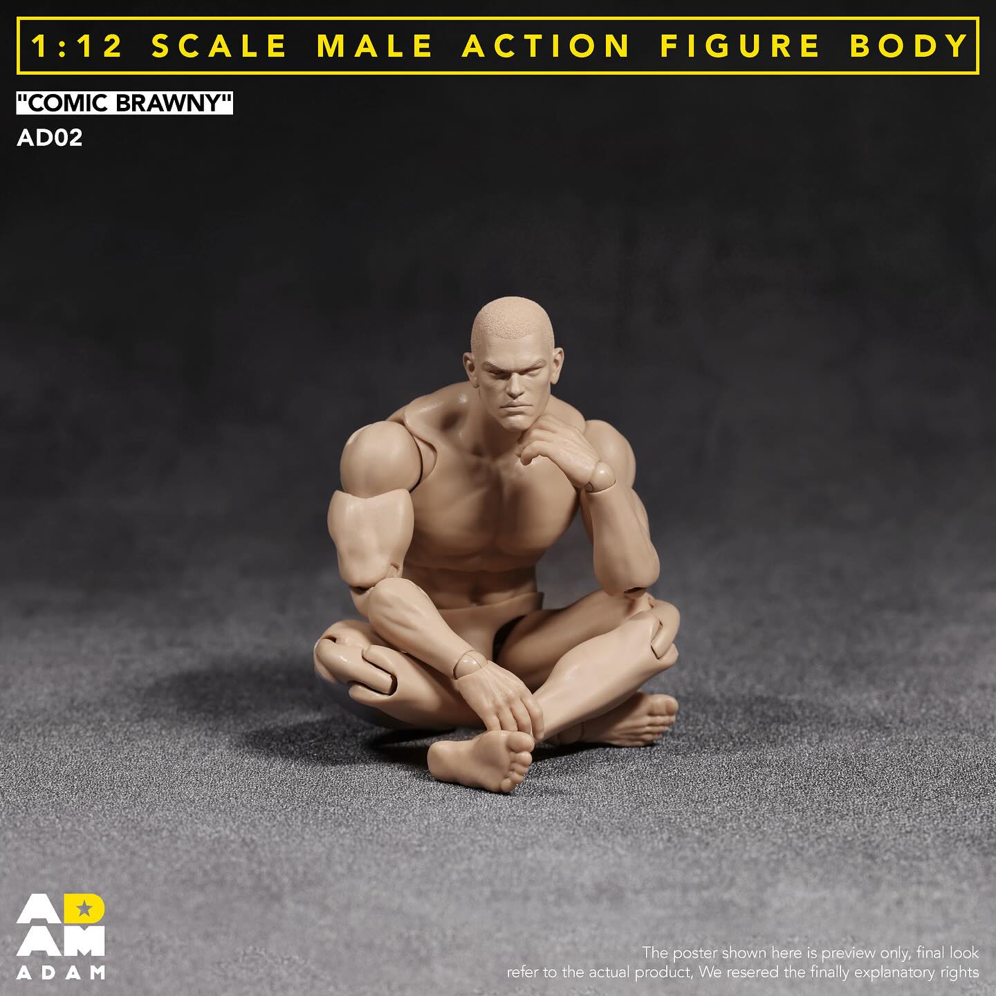 [สั่งจอง]ADAM-AD02 1/12 : COMIC SBRAWNY MALE ACTION FIGURE