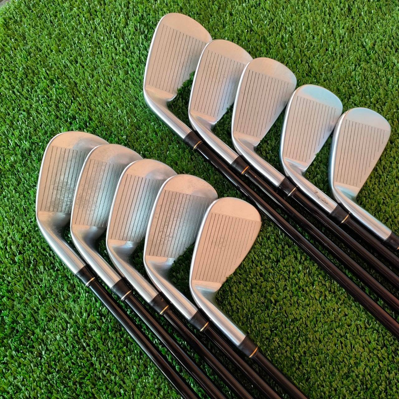 ชุดเหล็ก TAYLORMADE RAC LT มีเหล็ก 3-9 เเละ PW AW SW ชุดใหญ่ ได้เหล็ก 10 ชิ้น ก้าน TAYLORMADE M.A.S.2 FLEX R