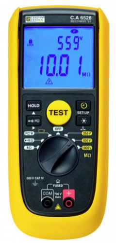CA6528 Insulation and Continuity Tester เครื่องวัดความต้านทานฉนวนแบบพกพา_Chauvin Arnoux