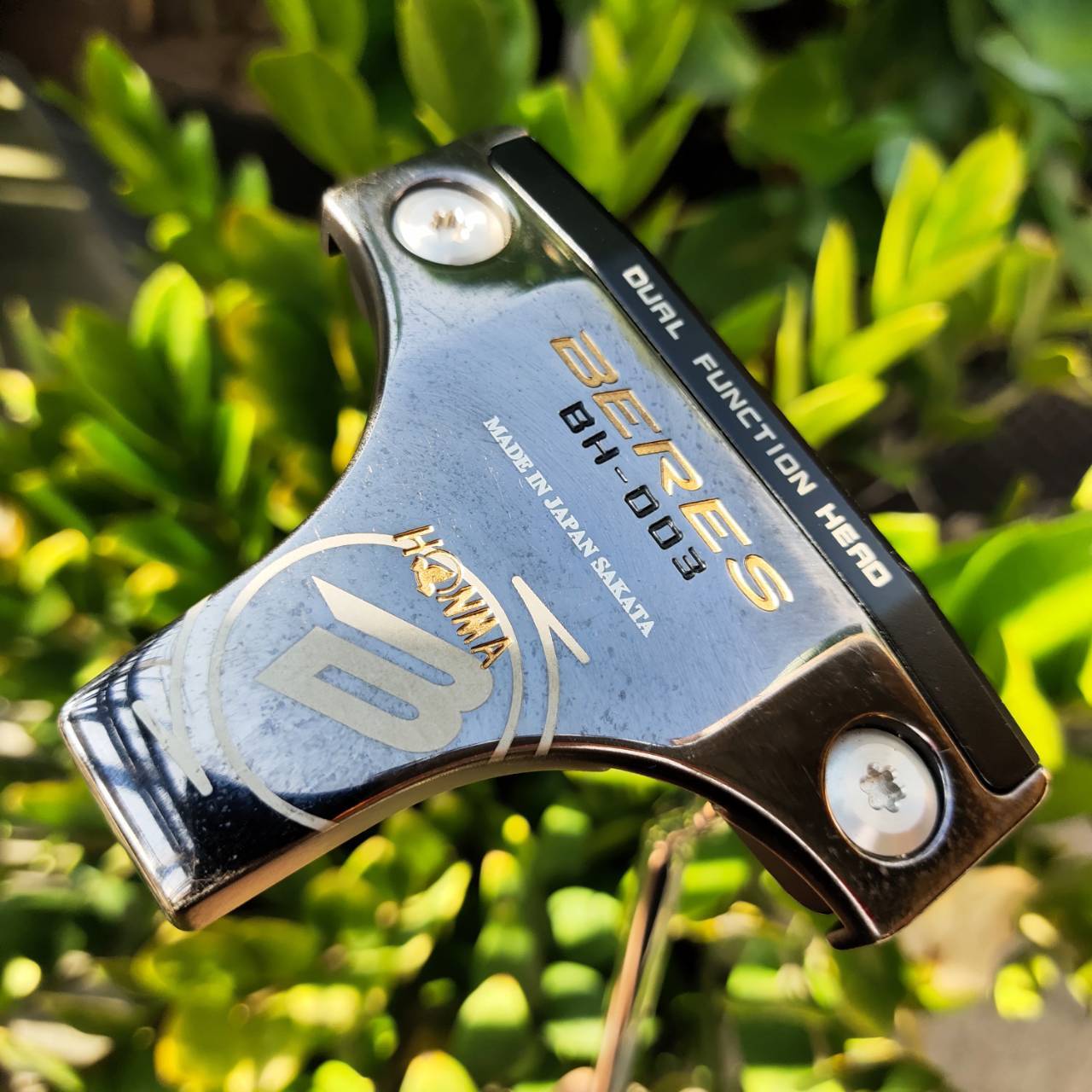 PUTTER HONMA BERES BH003 MADE IN JAPAN SAKATA ยาว 34 สภาพสวยเดิม วัสดุพรีเมี่ยมญี่ปุ่น สวย หรูหรา ทรงคุณค่า พัตต์นิ่ง หน้า MILLED เกาะไลน์อย่างมาก ไม้กอล์ฟพรีเมี่ยมมือสอง ของแท้ By NakaraLuxurious