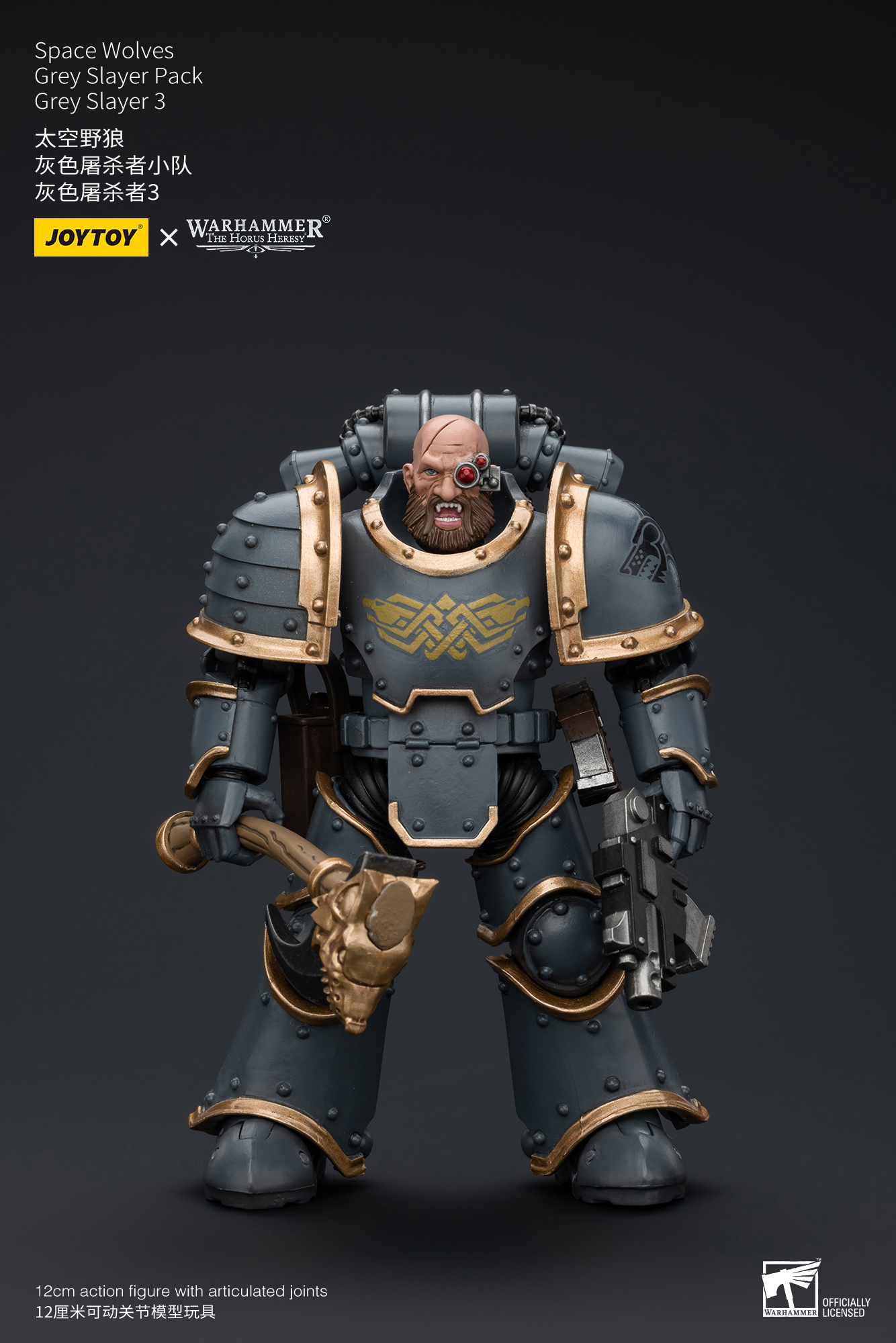 [สั่งจอง]Joytoy 1/18 : Space Wolves Grey Slayer Pack