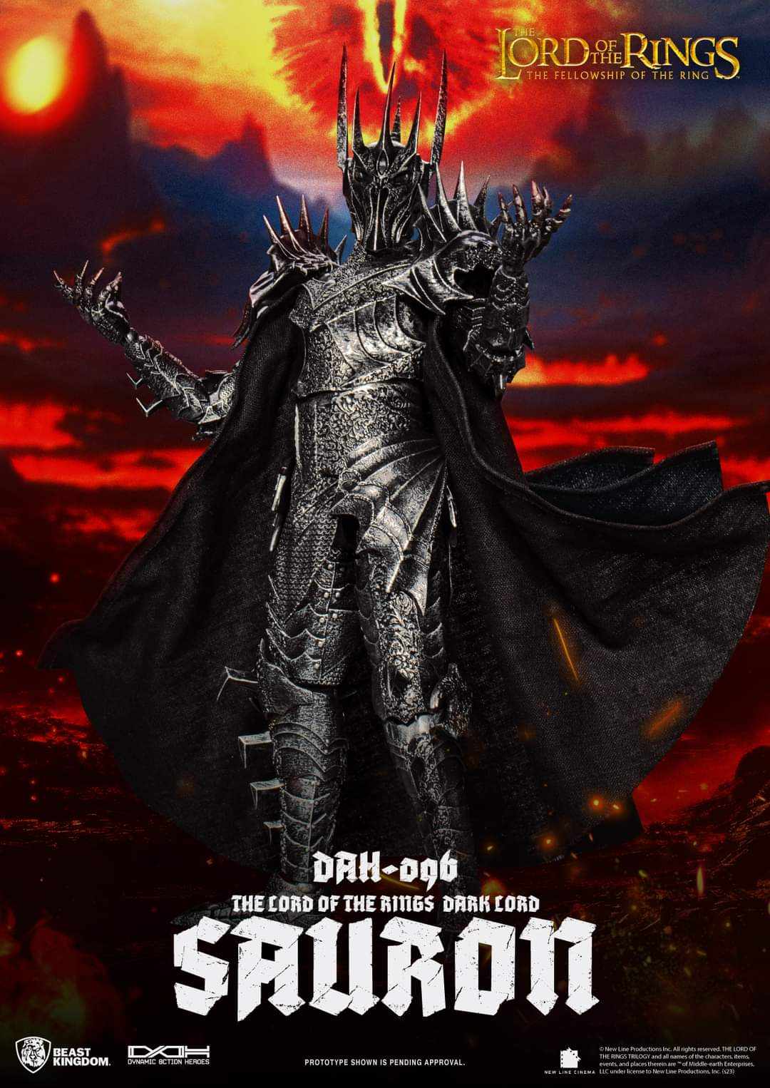 [สั่งจอง] Beast Kingdom DAH-096 : The Lord of the Rings Dark Lord Sauron (29cm)