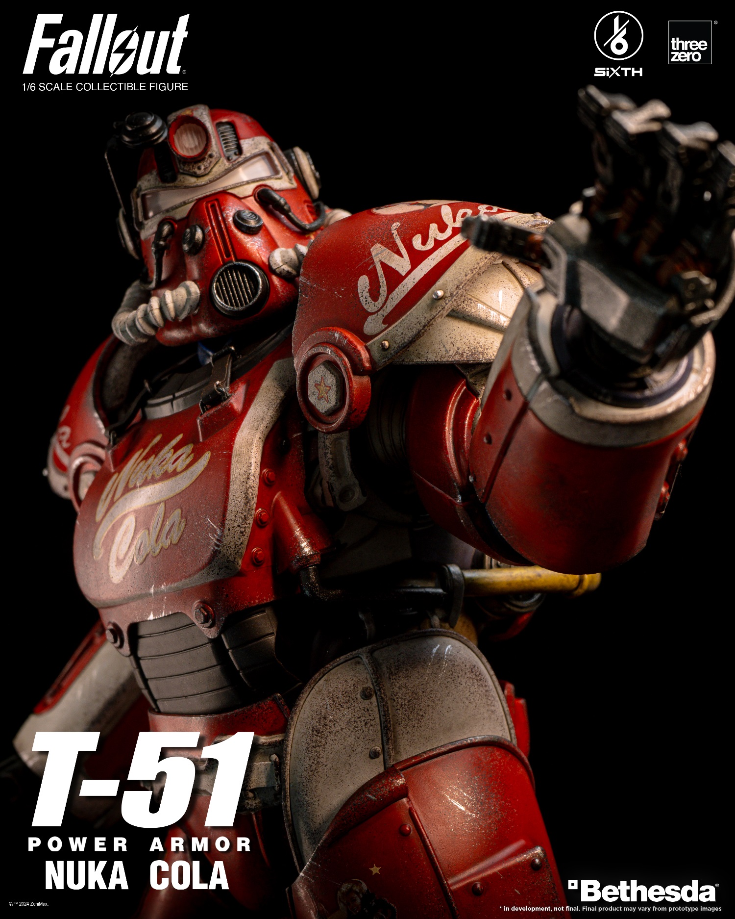 [สั่งจอง] ThreeZero 3Z07730W0 1/6 : Fallout 1/6 T-51 Nuka Cola Power Armor