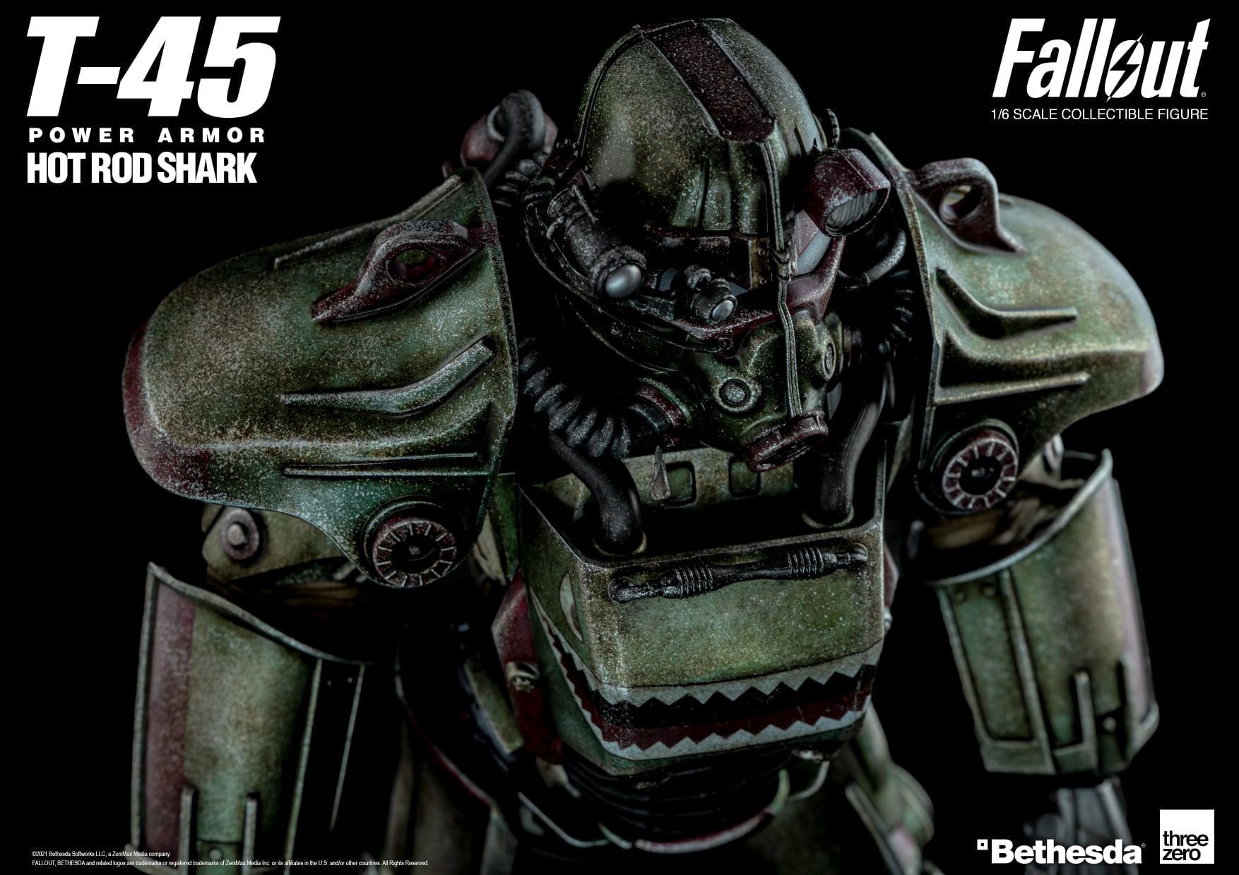 [สั่งจอง]threeZero x Fall out 1/6 : T‐45 Hot Rod Shark Armor Pack