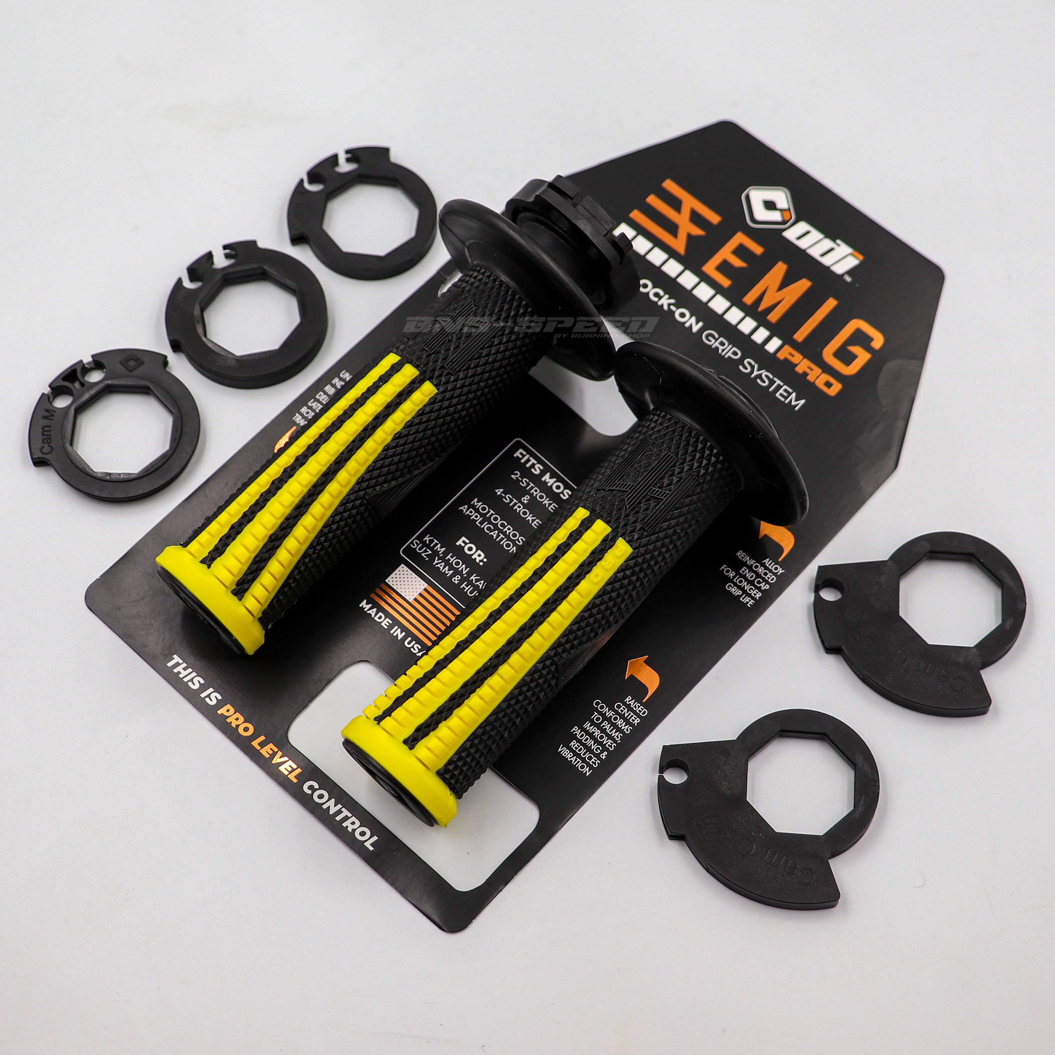 ปลอกแฮนด์ ODI Grip Emig Pro V2 Lock-On Black/Yellow