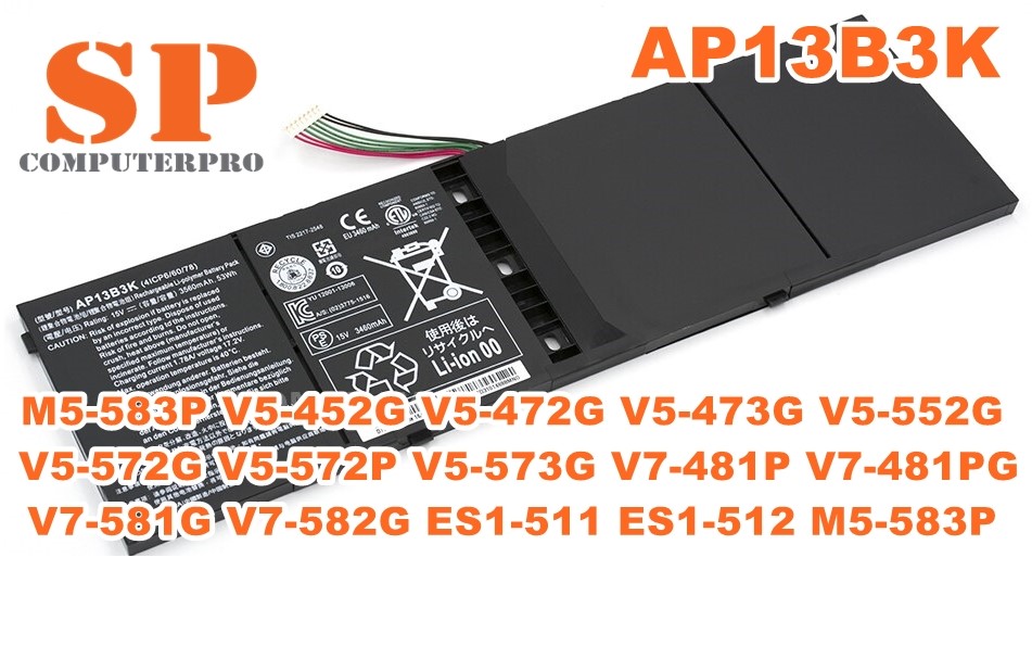 ACER Battery แบตเตอรี่ของแท้ Acer Aspire M5-583P V5-452G V5-472G V5-473G V5-552G V5-572G V5-572P V5-573G V7-481P