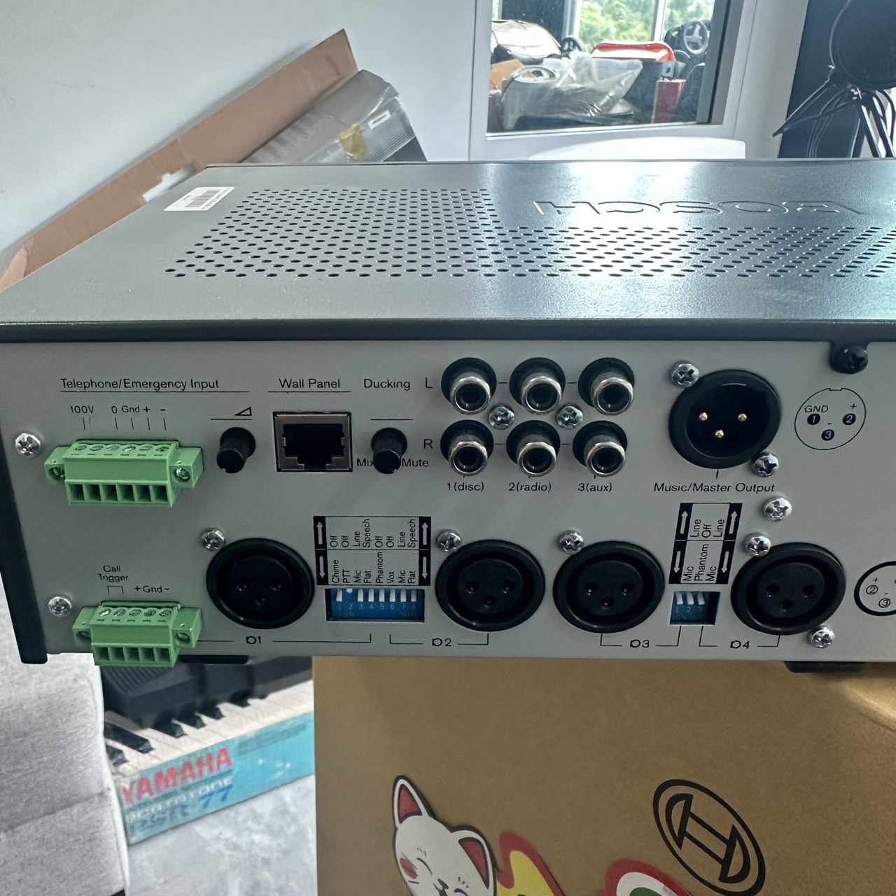 BOSCH PLE-1MA060-EU มิกเซอร์แอมป์ 60 วัตต์ 4 MIC 3 BGM