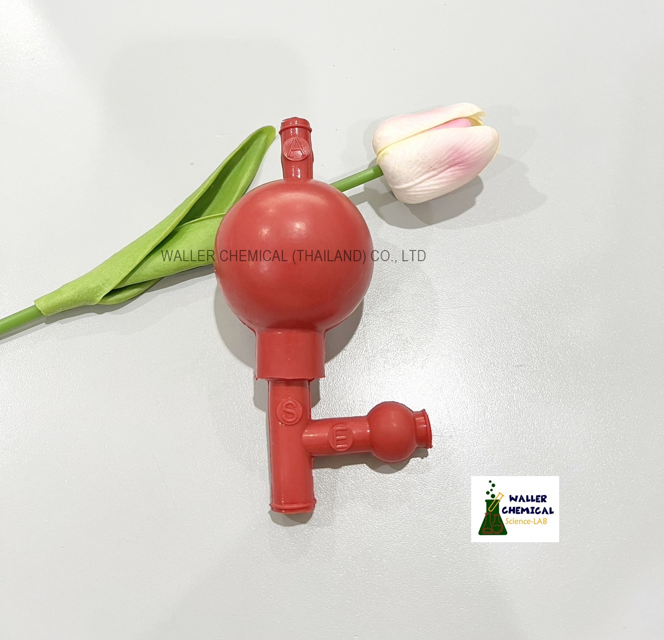 ลูกยางปิเปต 3 ทาง, Pipette Bulb 3 Ways (สีเเดง)
