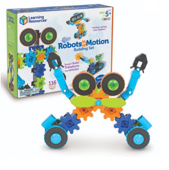 ชุดตัวต่อหุ่นยนต์เกียร์เคลื่อนที่ ตัวต่อ 110 ชิ้น ชุดตัวต่อรถ, ชุดตัวต่อวิทยาศาสตร์, ตัวต่อฟันเฟืองหมุนได้, สื่อการสอนประถม พร้อมส่ง