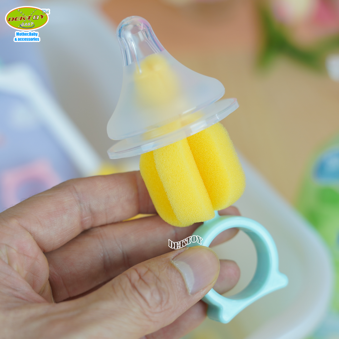 Gracekids เกรซคิดส์ แปรงล้างขวดนมฟองน้ำโคลเวอร์4442