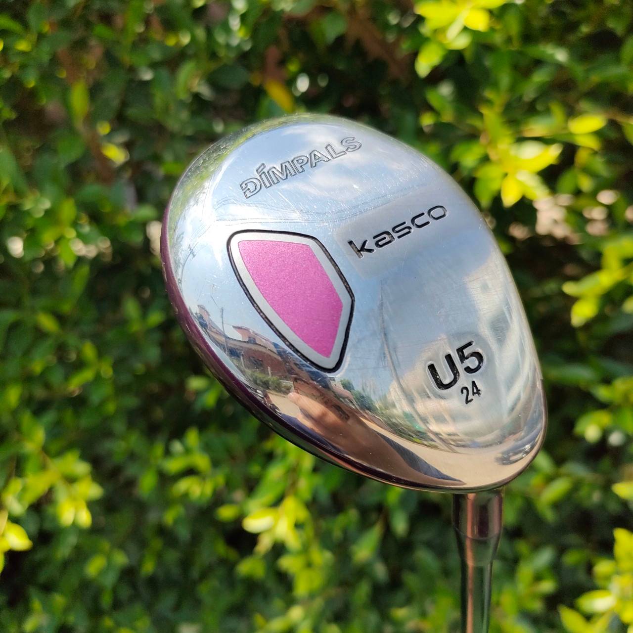 ** ไม้กอล์ฟสำหรับผู้หญิง ** HYBRID 5 KASCO DIMPALS องศา 24 ก้าน KASCO DIMPALS FLEX L รุ่นนี้เป็นรุ่นใหม่นะครับ ตีง่ายมาก เสียงใสด้วย .