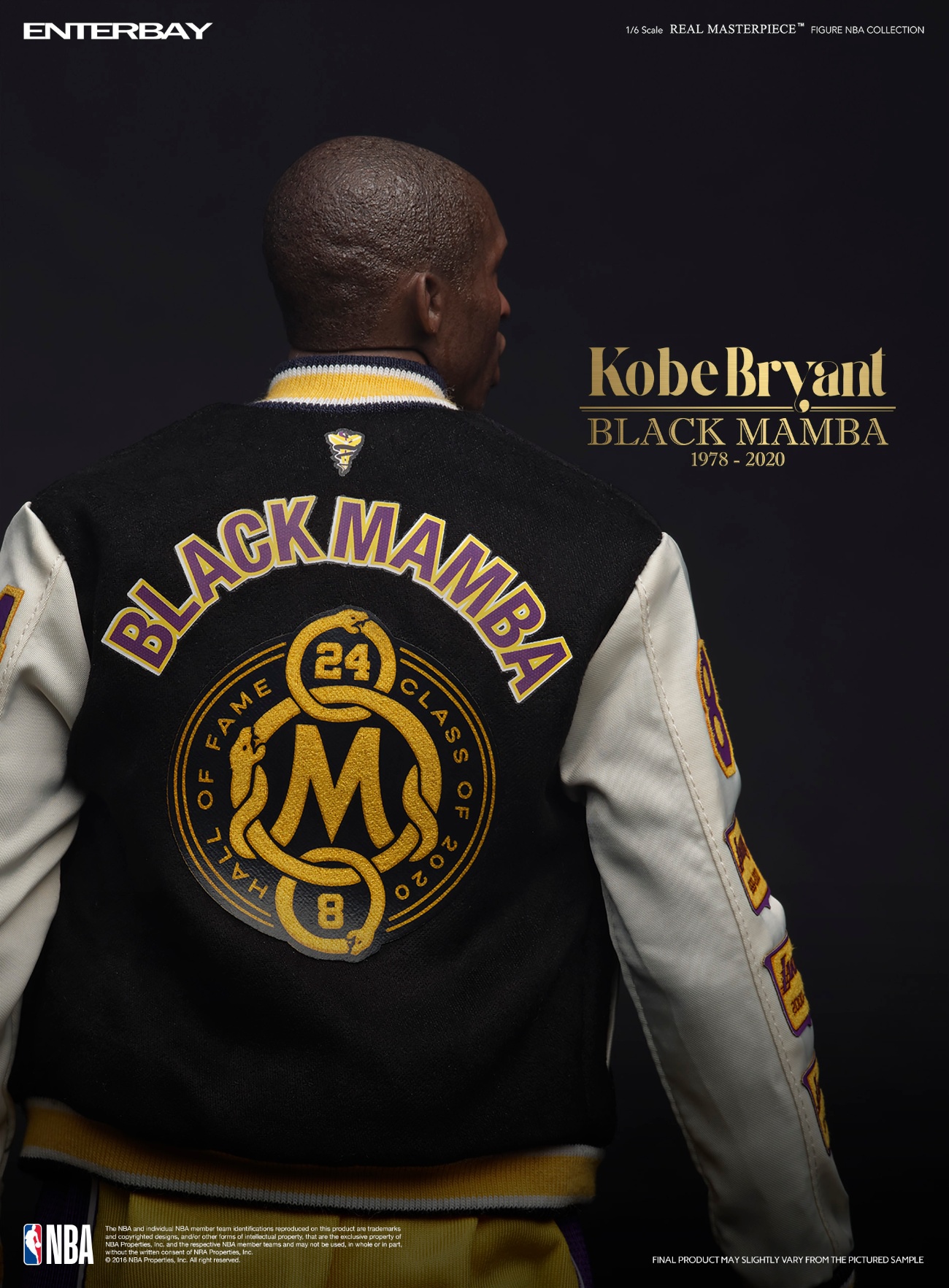 [สั่งจอง] ENTERBAY EB RM-1036 1/6 : KOBE BRYANT BLACK MAMBA 1978-2020 Real