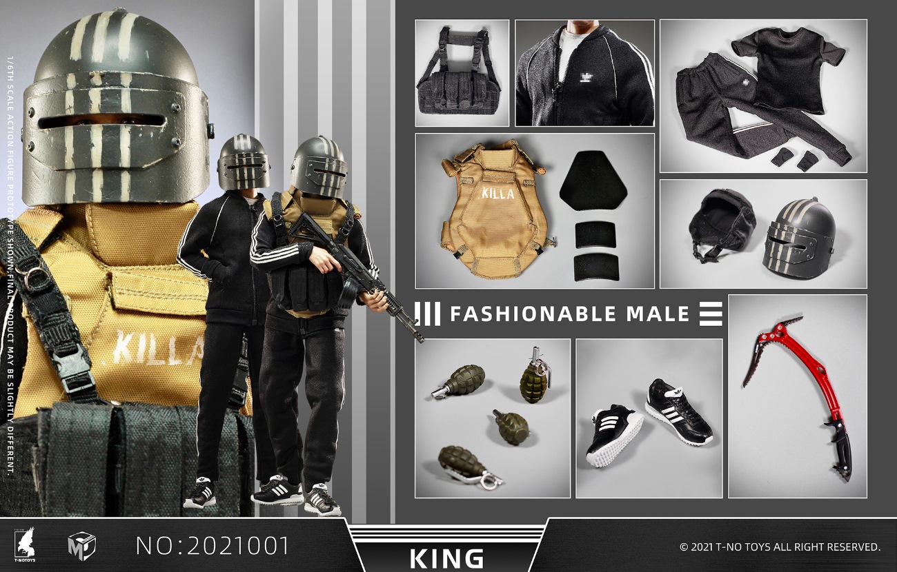 [สั่งจอง] T-NOTOYS x MCCTOYS T2021001 1/6 Fashionable Male Wardrobe Accessories