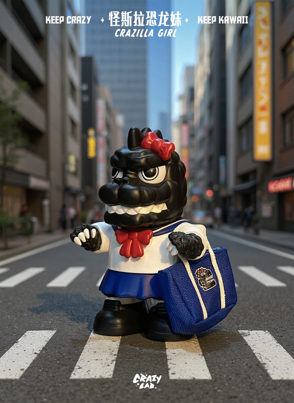 [สั่งจอง]Crazy Lab : Mini Crazilla Girl (14cm)