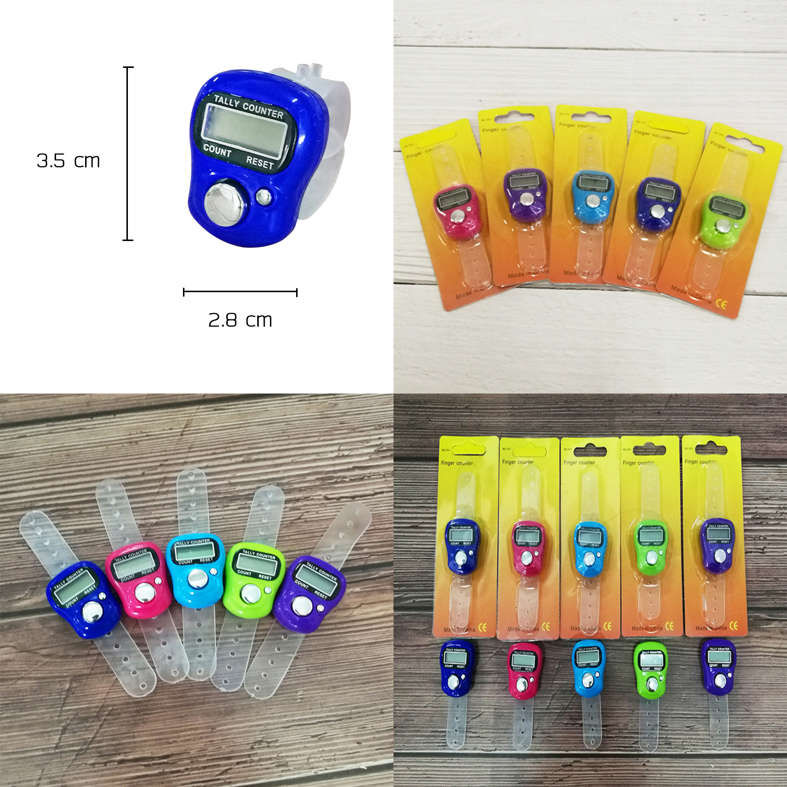 แหวนนับจำนวน ไฟLED รุ่น C0A9 มีให้เลือกหลายสี ขนาดเล็ก พกพาสะดวก