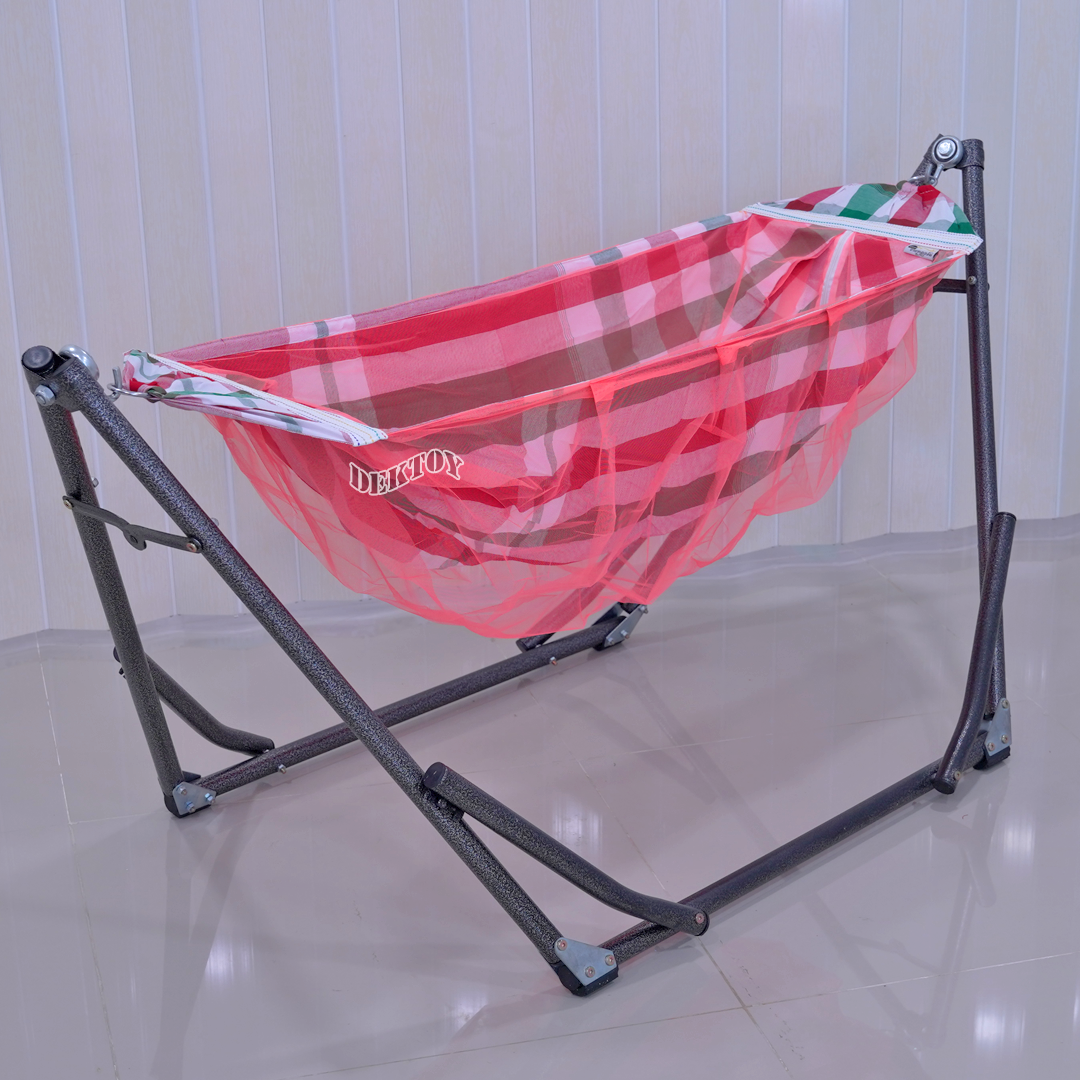 เปลญวนเด็กรุ่นใหม่พร้อมมุ้งเหมาะกับเด็กแรกเกิด ถึง3ขวบ คละสี