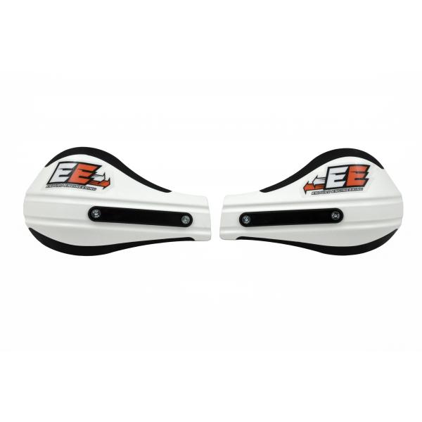 ใบการ์ดแฮนด์ Enduro Engineering EVO2 White Plastic Outer Mount Roost Deflectors