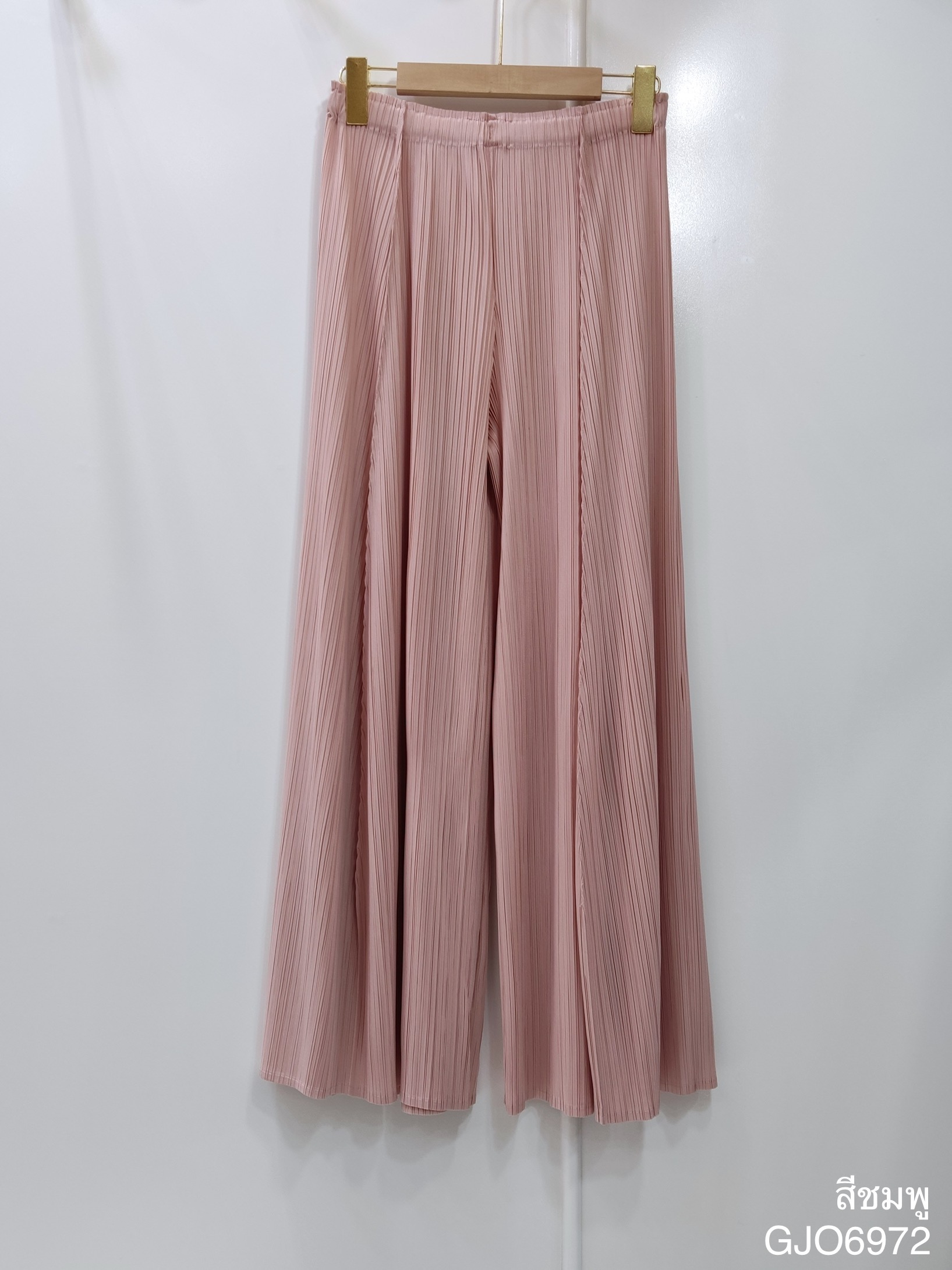 ยาว37.5"นิ้ว! 2MUAY กางเกงผู้หญิง กางเกงพลีทคุณภาพ รุ่น GJO6972 WIDE LEG PLEAT PANT FREE SIZE