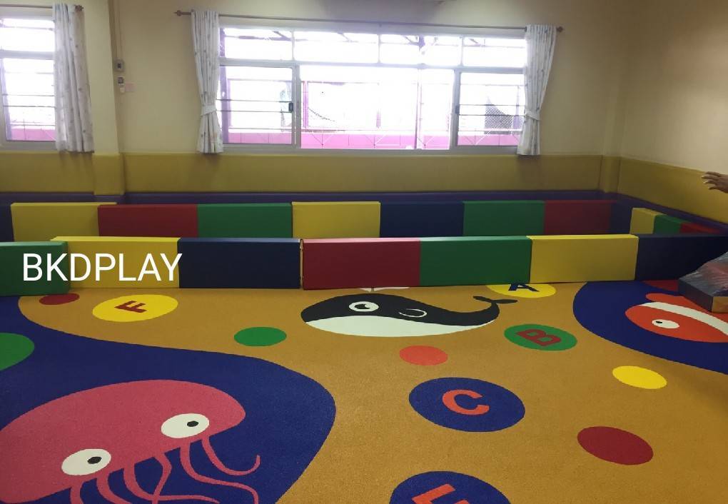 บ่อบอลพร้อมบันได ห้องบอล คอกกั้นเด็ก บุนวมนิ่ม,คอกกั้น, เบาะนุ่มนิ่ม หนัง soft play, indoor playground ของเล่นเสริมพัฒนาการ รับสั่งทำบ่อบอล ตามขนาด