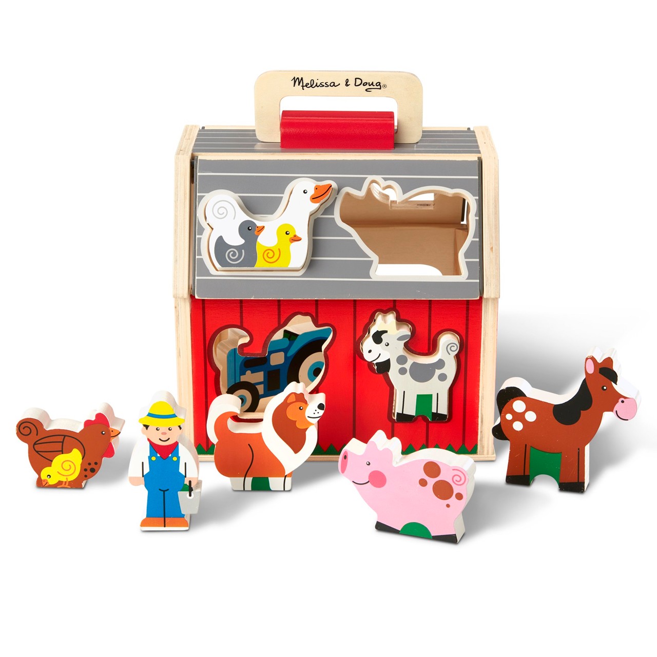ชุดบล๊อกหยอดรุ่นฟาร์มแบบพกพา Take-Along Sorting Barn รุ่น 30149 Melissa&Doug, ของเล่นเสริมพัฒนาการ, ของเล่น
