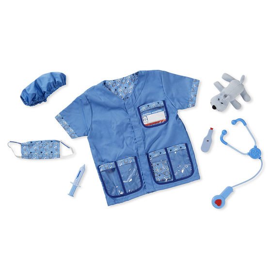 ชุดแฟนซีคุณหมอสัตวแพทย์ ฟรีไซส์ 3-6 ขวบ สูง 100-135 cm Melissa & Doug Veterinarian Role Play Costume รุ่น4850 ของเล่นเสริมพัฒนาการเด็ก