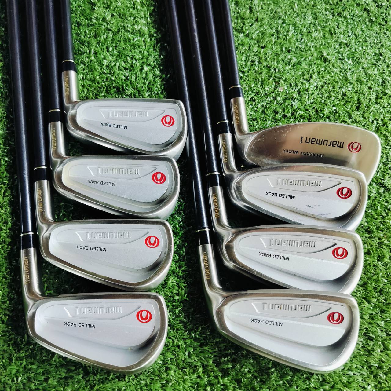 ชุดเหล็กตีไกลมากรุ่นดังที่สุด MARUMAN M1 MILLED BACK องศาปิดกว่าปกติ แต่ด้วยการวาง จุด CG ที่สมบูรณ์แบบ ทำให้ตีง่ายมาก ไม้กอล์ฟพรีเมี่ยมมือสอง ของแท้ By NakaraLuxurious
