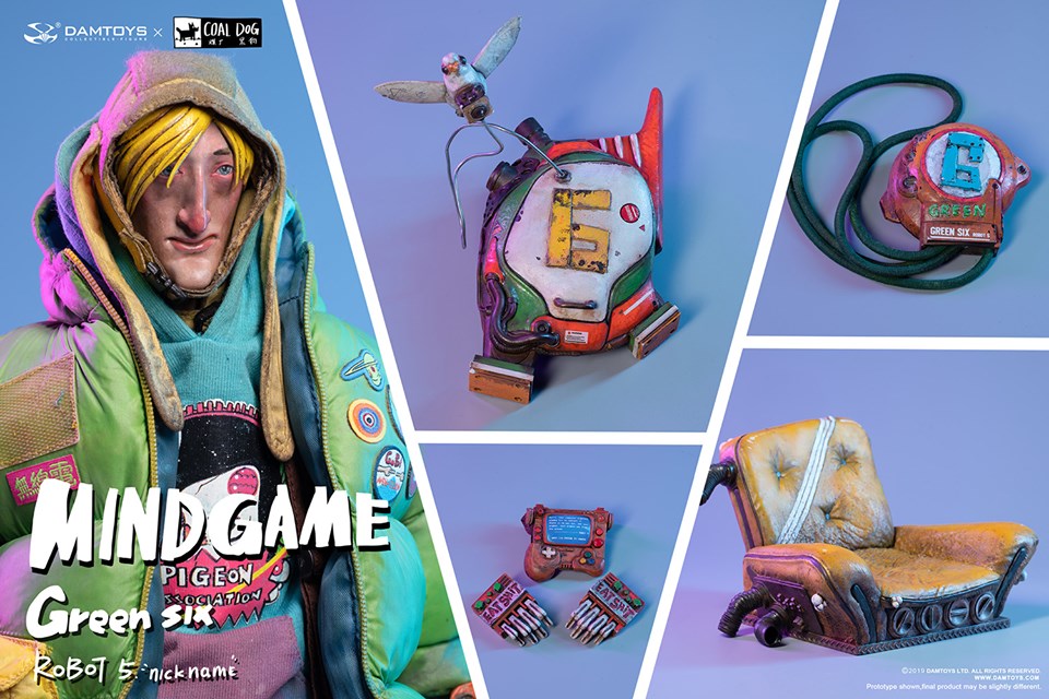 [สั่งจอง] Damtoys x Coal Dog ZP003 Mindgame series GREEN SIX 1/6 Action figure