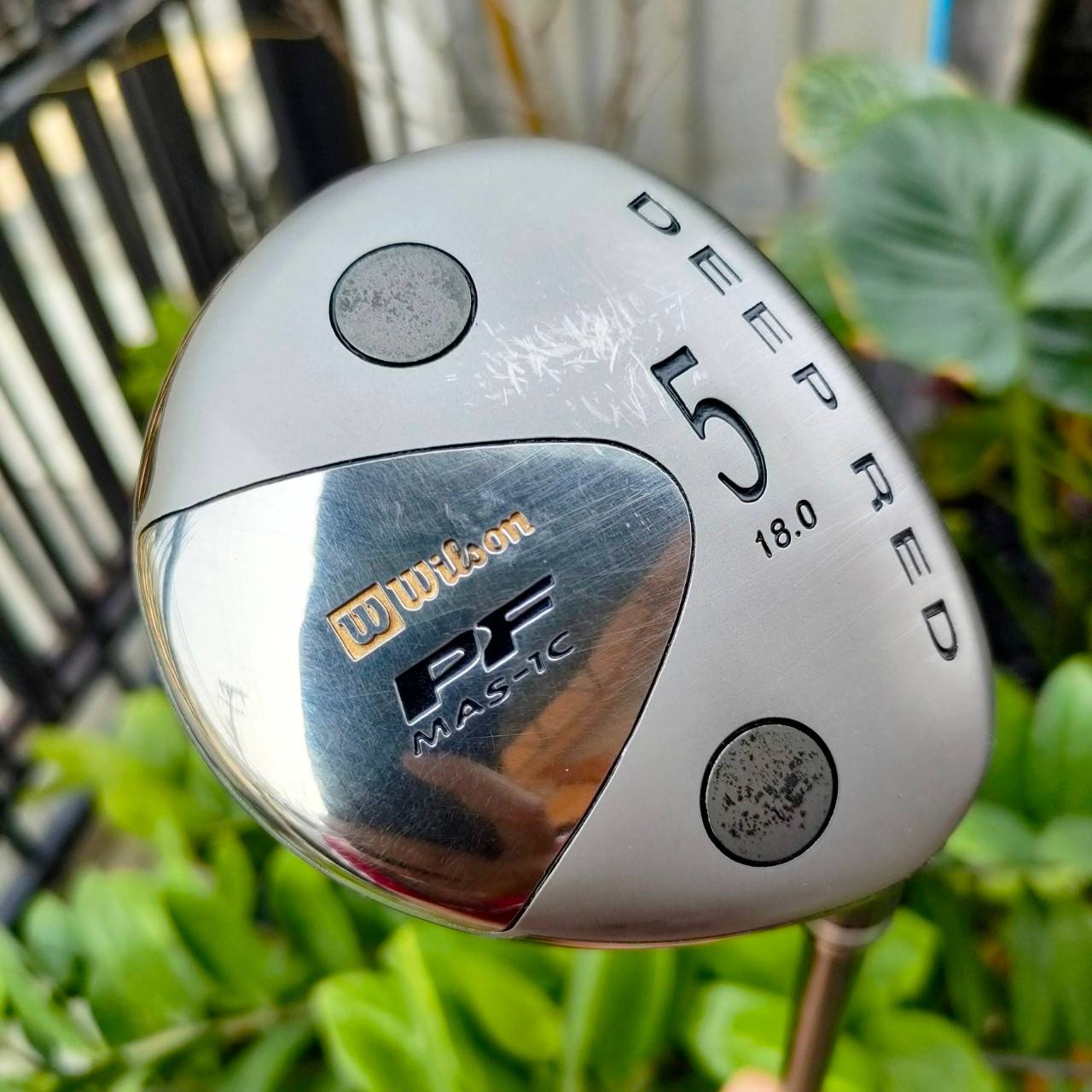FW5 WILSON DEEP RED PF MAS-1C องศา18 ก้าน WILSON FLEX R เป็นไม้ที่สันใหญ่ ตีง่ายมาก ไม้กอล์ฟมือสอง ของแท้ BY NakaraLuxurious