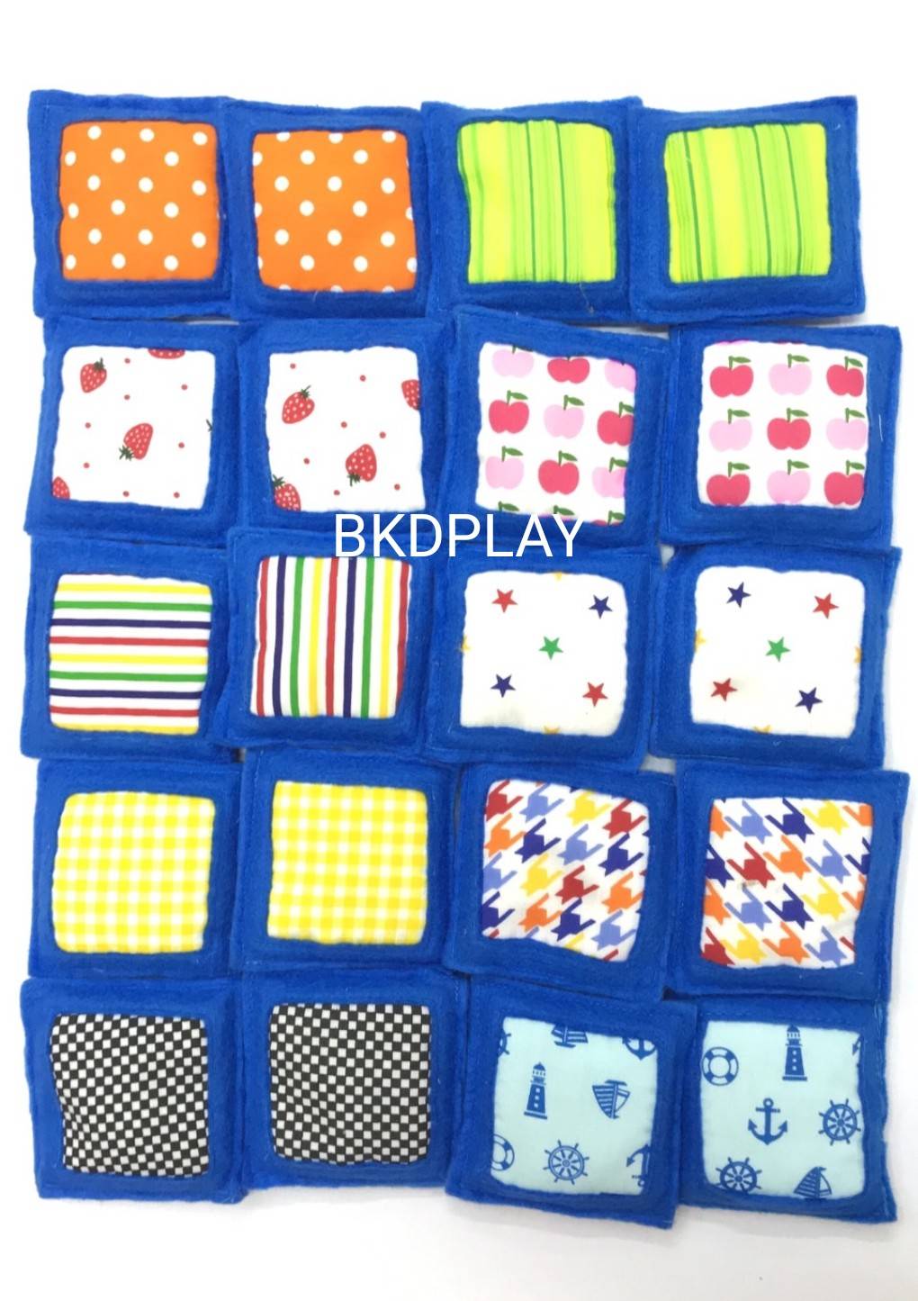 ถุงถั่วจับคู่ลวดลาย ของเล่นเสริมพัฒนาการ ,ของเล่นเสริมทักษะ,ของเล่นเด็ก, สื่อการสอนอนุบาล