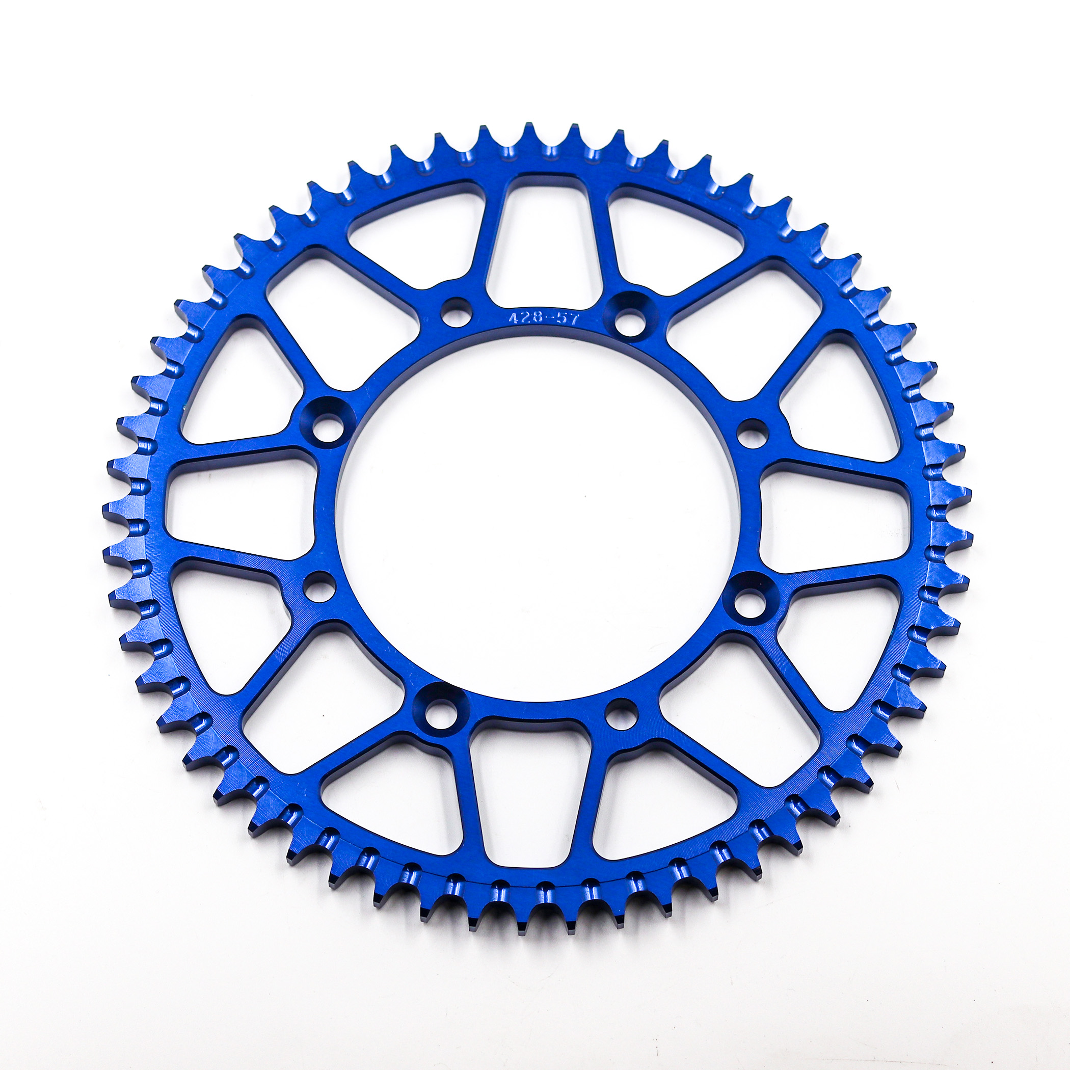 สเตอร์ Super Zero Aluminium 428-57T - KLX140G RF, KLX150/BF สีน้ำเงิน