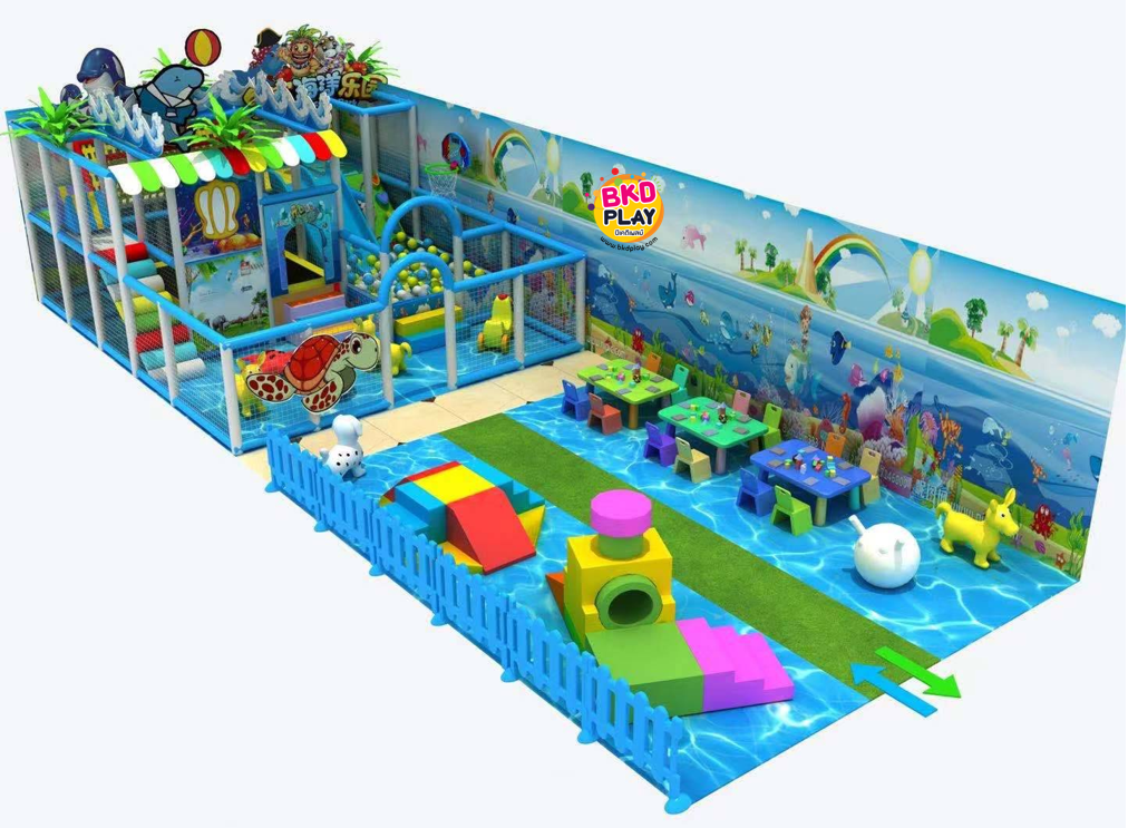 บ้านบอลเด็ก ชุด บ้านทะเลสดใส บ่อบอลพร้อมสไลเดอร์และของเล่นมากมาย นุ่มนิ่ม softplay สวนสนุก เครื่องเล่นสนามในร่ม indoorplayground รับสั่งทำบ้านบอลตามธีมสีและขนาดตามพื้นที่ได้ pre order 30-45 วัน