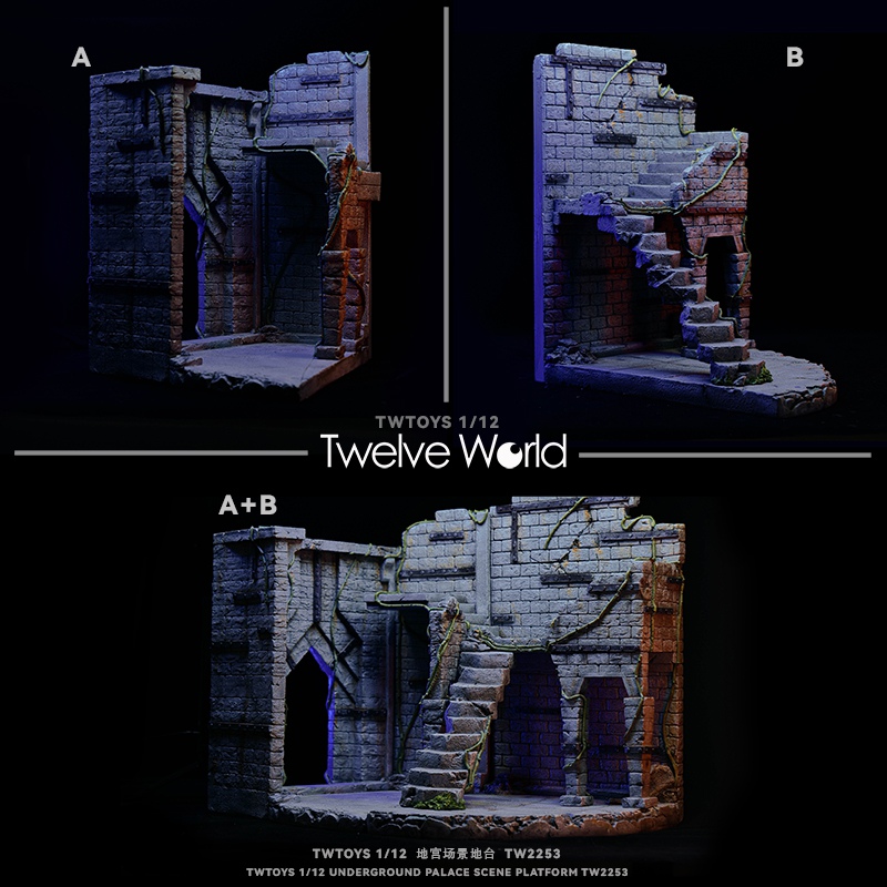 [สั่งจอง]TWTOYS 1/12 : underground palace scene dungeon