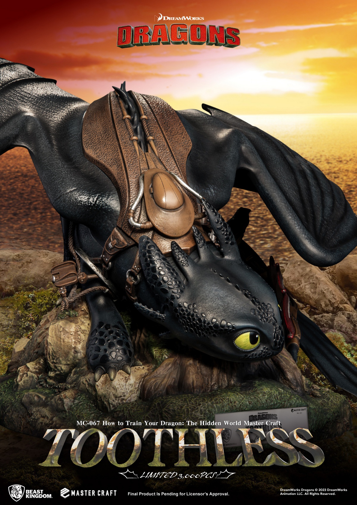 [สั่งจอง]Beast Kingdom MC-067 : How to Train Your Dragon : The Hidden World - Toothless (Master Craft)